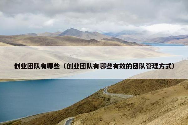 创业团队有哪些（创业团队有哪些有效的团队管理方式）