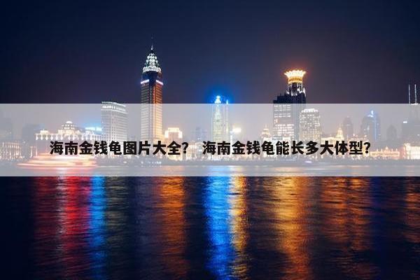 海南金钱龟图片大全？ 海南金钱龟能长多大体型？