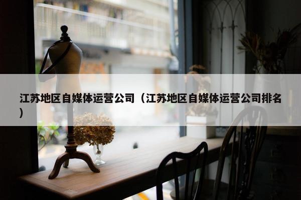 江苏地区自媒体运营公司（江苏地区自媒体运营公司排名）