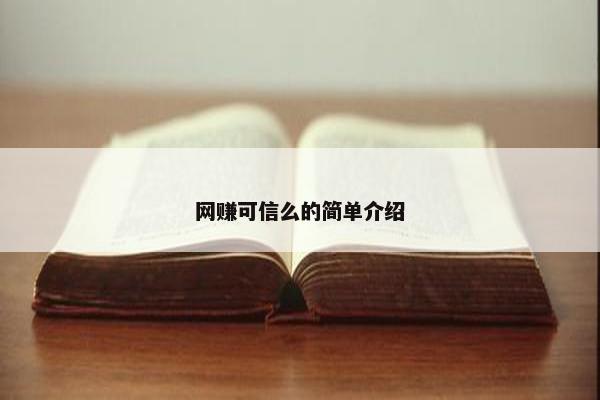 网赚可信么的简单介绍