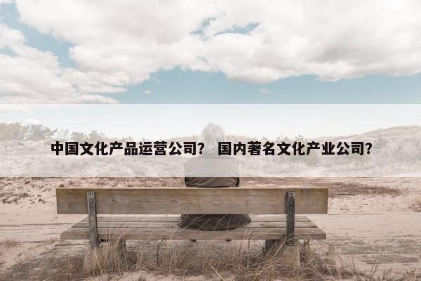 中国文化产品运营公司？ 国内著名文化产业公司？