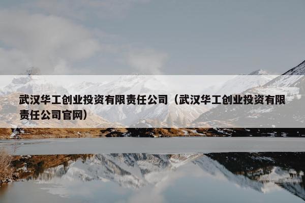 武汉华工创业投资有限责任公司（武汉华工创业投资有限责任公司官网）
