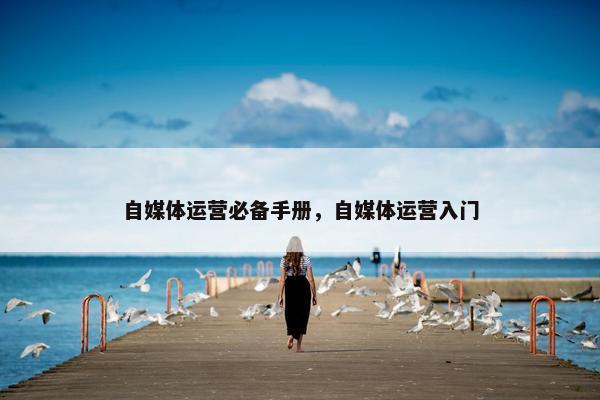 自媒体运营必备手册，自媒体运营入门