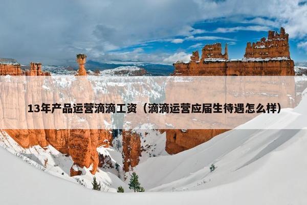 13年产品运营滴滴工资（滴滴运营应届生待遇怎么样）