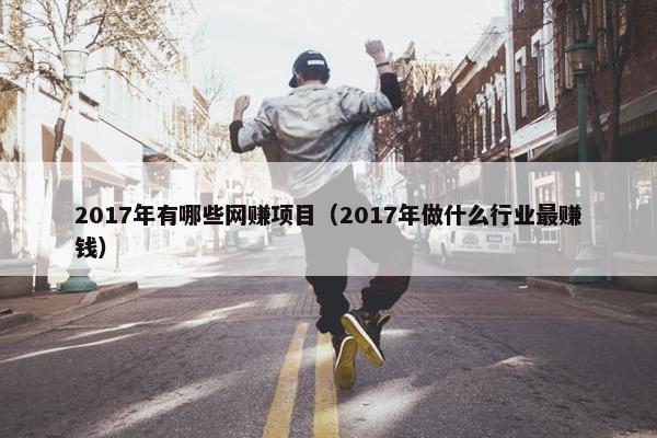 2017年有哪些网赚项目(2017年做什么行业最赚钱) 2017年有哪些网赚项目(2017年做什么行业最赚钱)