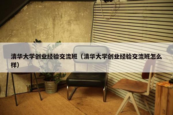 清华大学创业经验交流班（清华大学创业经验交流班怎么样）