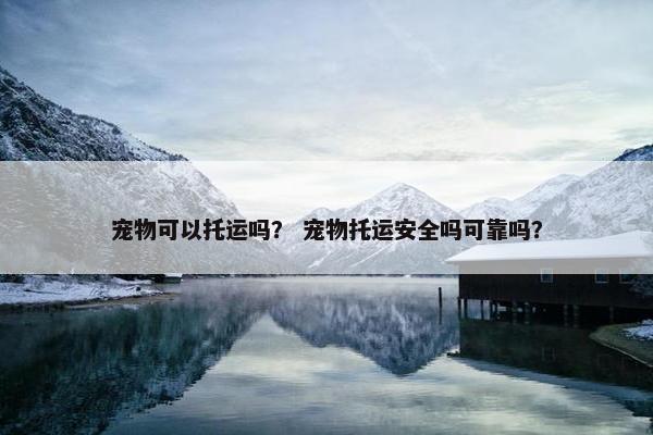 宠物可以托运吗? 宠物托运安全吗可靠吗? 宠物可以托运吗? 宠物托运安全吗可靠吗?