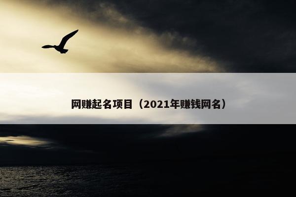 网赚起名项目（2021年赚钱网名）
