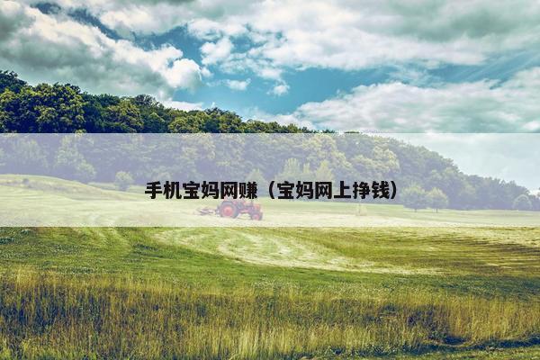 手机宝妈网赚(宝妈网上挣钱) 手机宝妈网赚(宝妈网上挣钱)
