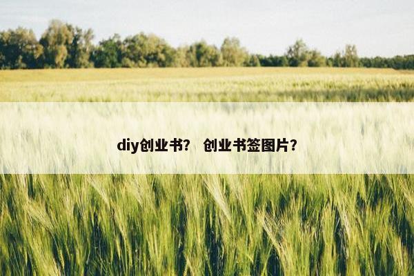 diy创业书? 创业书签图片? diy创业书? 创业书签图片?