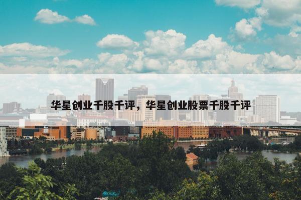 华星创业千股千评，华星创业股票千股千评