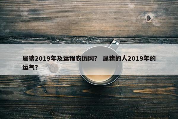 属猪2019年及运程农历网？ 属猪的人2019年的运气？