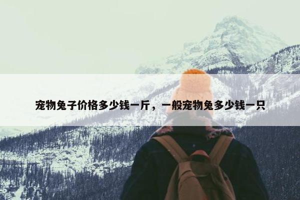 宠物兔子价格多少钱一斤，一般宠物兔多少钱一只