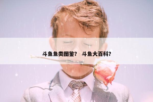 斗鱼鱼类图鉴？ 斗鱼大百科？