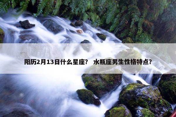 阳历2月13日什么星座？ 水瓶座男生性格特点？