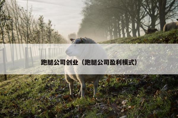 跑腿公司创业（跑腿公司盈利模式）
