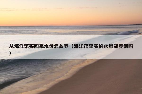 从海洋馆买回来水母怎么养（海洋馆里买的水母能养活吗）