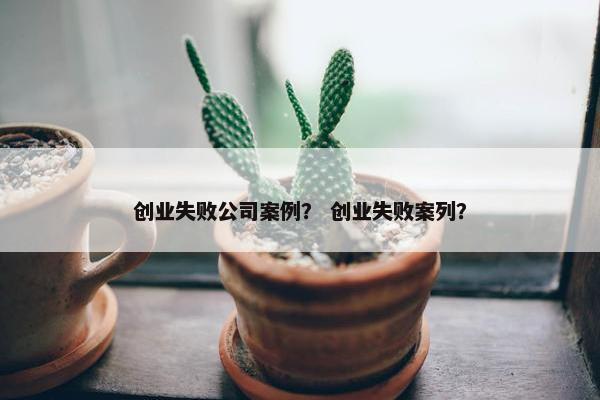 创业失败公司案例？ 创业失败案列？