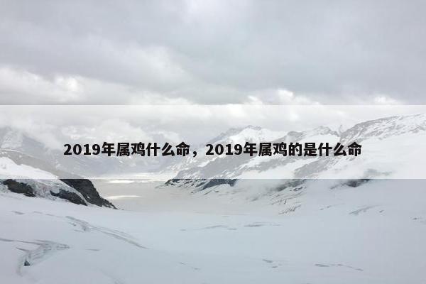 2019年属鸡什么命，2019年属鸡的是什么命