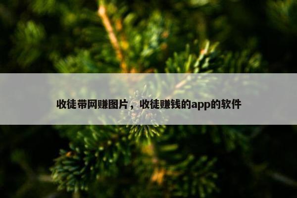 收徒带网赚图片，收徒赚钱的app的软件
