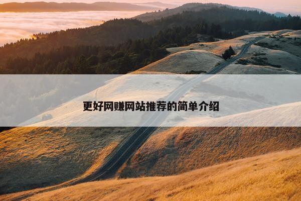 更好网赚网站推荐的简单介绍