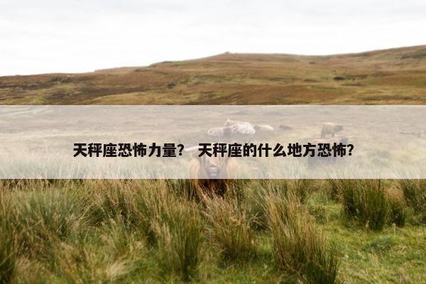 天秤座恐怖力量？ 天秤座的什么地方恐怖？