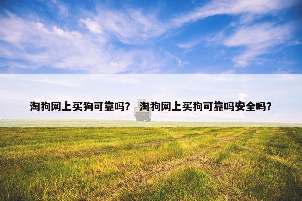 淘狗网上买狗可靠吗？ 淘狗网上买狗可靠吗安全吗？