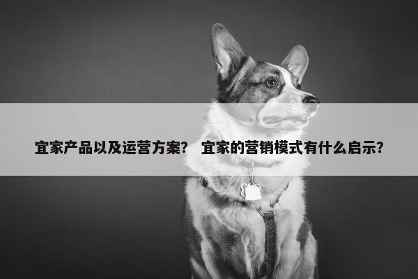 宜家产品以及运营方案？ 宜家的营销模式有什么启示？